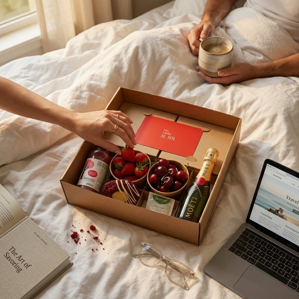 Desayuno Sorpresa de Cumpleaños | Con Moët, Fresas y  Cerezas