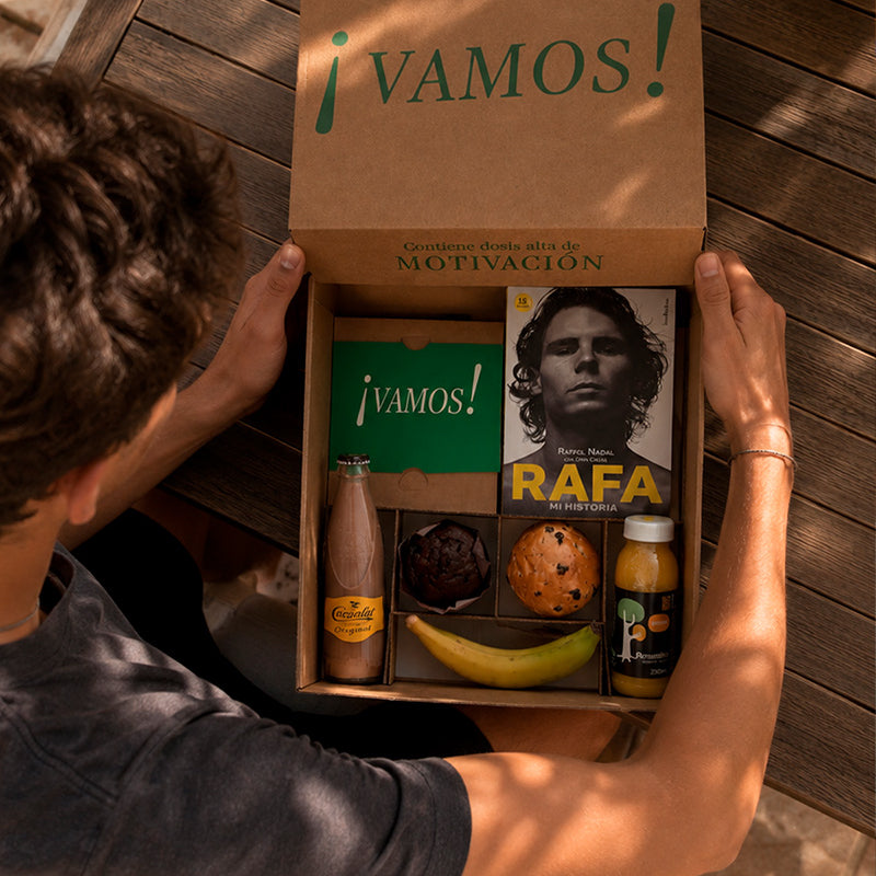Pack Desayuno + Libro de Rafa Nadal | Regalo Único - Matias Buenos Dias
