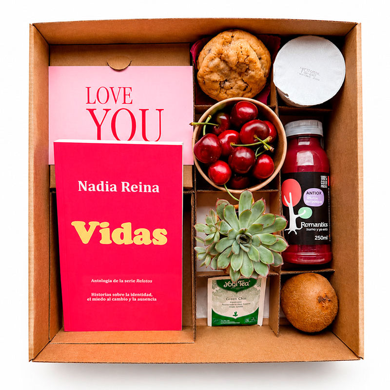 Pack con Libro "7 Vidas" de Nadia Reina | Desayunos & Libros
