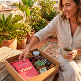 Pack con Libro "7 Vidas" de Nadia Reina | Desayunos & Libros